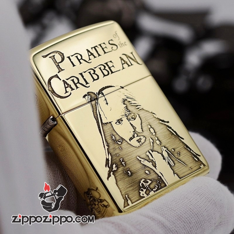 Zippo Chất Liêu đồng chạm khắc cướp biển Jack Captain Bản Armor