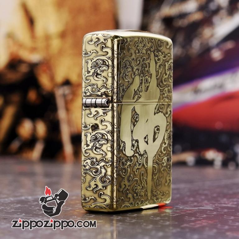 Bật Lửa Zippo Chất Liệu Đồng Chạm Khắc Đước Phật