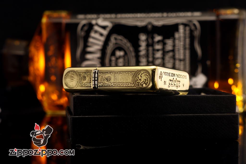Zippo Chính Hãng Đồng Bóng Khắc Trò Chơi Game Of Thrones Phiên Bản Amor