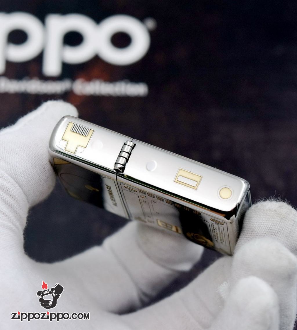 Bật lửa Zippo chính hãng bản chrome khắc WIN 10 và bán phím zippo
