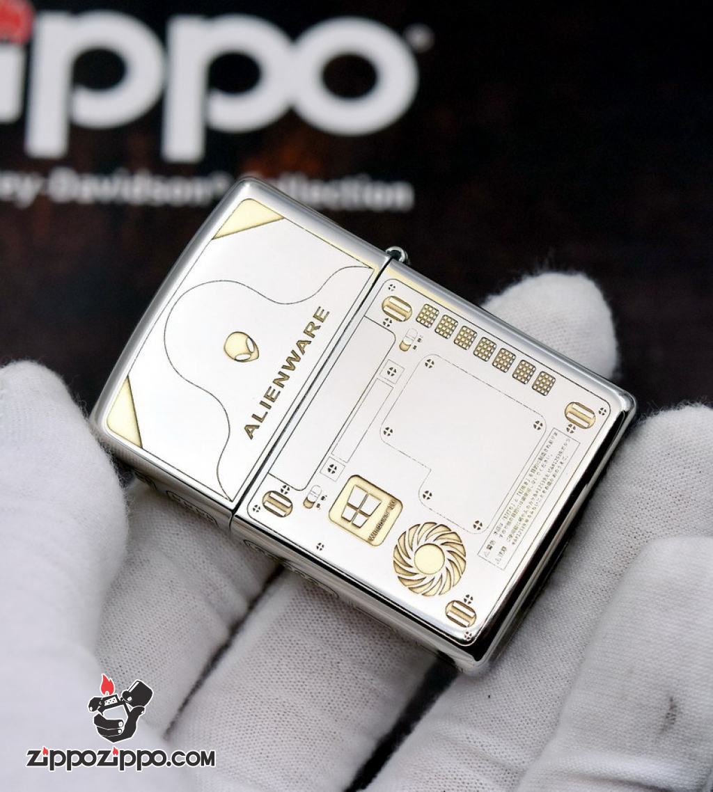 Bật lửa Zippo chính hãng bản chrome khắc WIN 10 và bán phím zippo