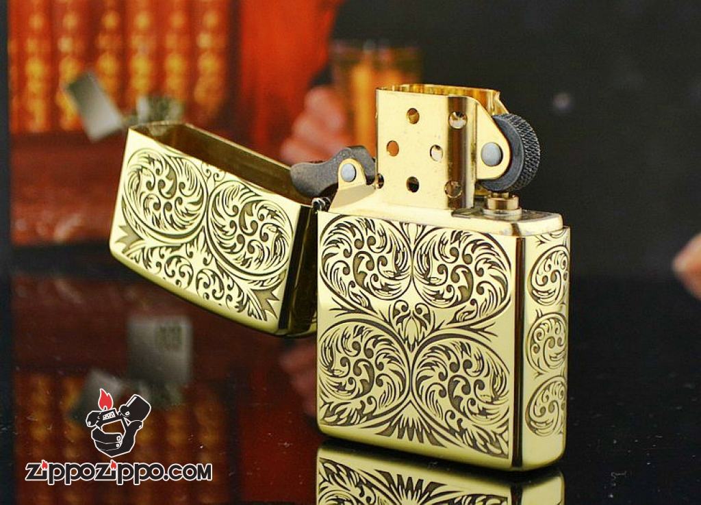 Bật lửa Zippo phiên bản chạm khắc nổi mây bao quanh amor