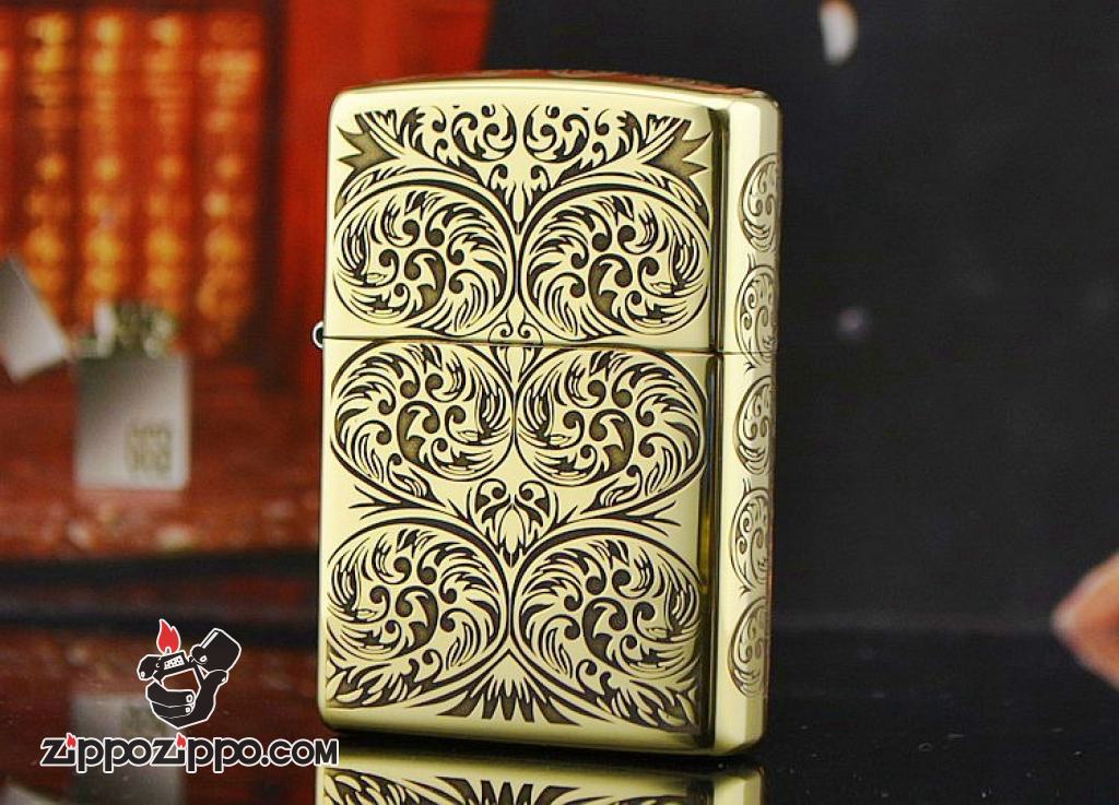 Bật lửa Zippo phiên bản chạm khắc nổi mây bao quanh amor