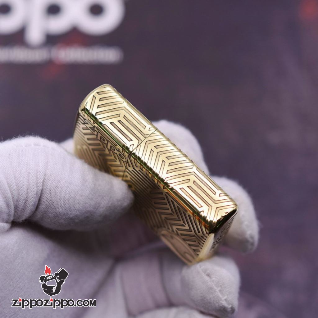 Bật Lửa Zippo Chạm Khắc Họa Tiết Ngọn Lửa Cổ Điển Bản Amor