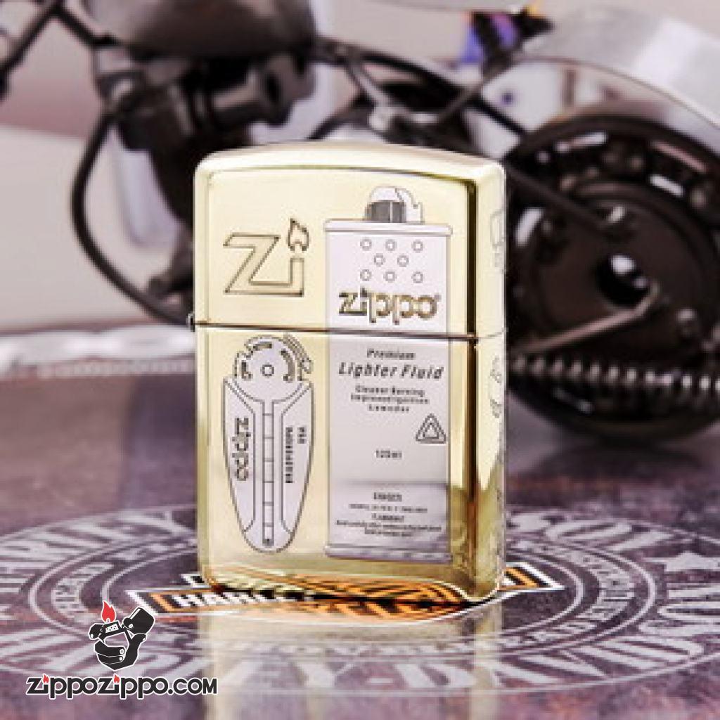 Bật Lửa Zippo Khắc Phụ Kiện Xăng Đá Lighter Fluid Bản Hai Màu