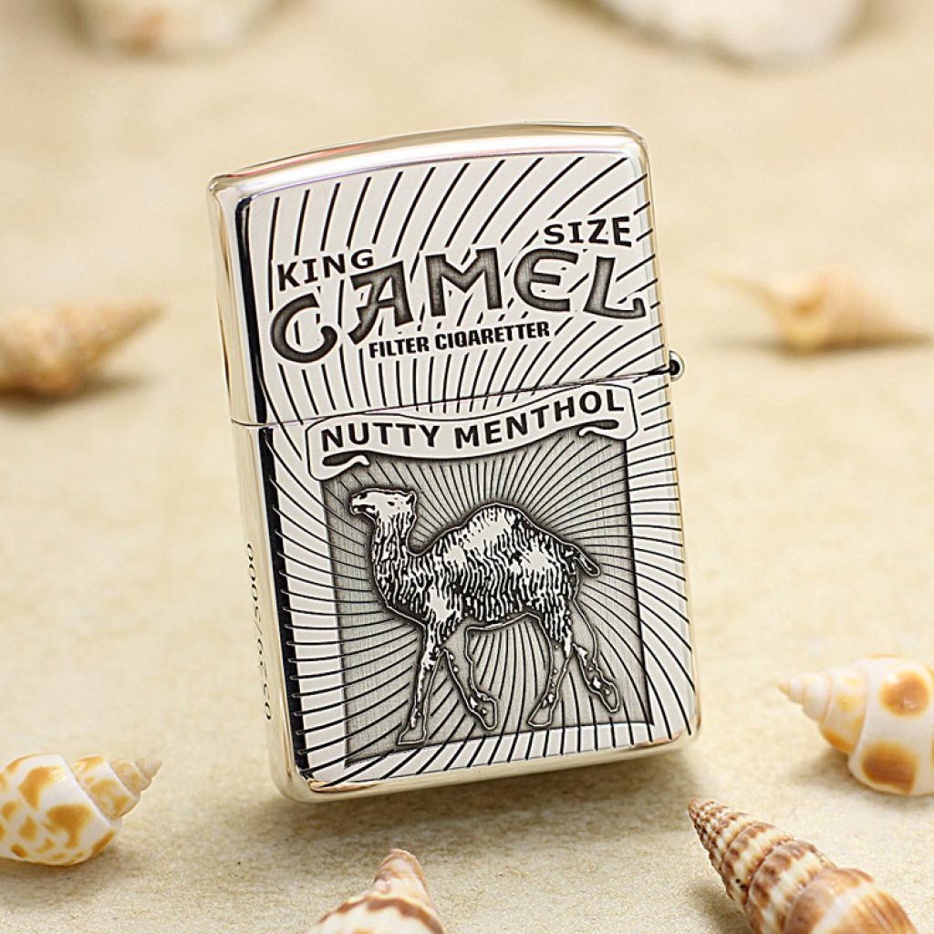 Bạc Nguyên Khối Cao Cấp Khắc King Size Camel Bản Vỏ Dầy Armor