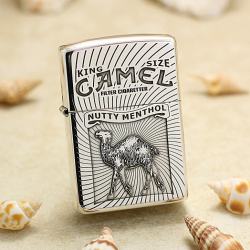 Bạc Nguyên Khối Cao Cấp Khắc King Size Camel Bản Vỏ Dầy Armor - Mã SP: ZPC3044-A