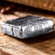 Bật Lửa Zippo Bạc Nguyên Khối Cao Cấp Chạm Khắc Long Phụng Chanh Đấu Vỏ Dầy Bản Armor