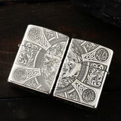 Bật lửa Zippo Bạc nguyên khối cao cấp khắc Hình Thần Chết Bản Amor. - Mã SP: ZPC2869-A