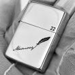 Bật Lửa Zippo Bạc Nguyên Khối Cao Cấp Khắc Memory Bản Vỏ Dầy Armor