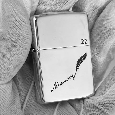 Bật Lửa Zippo Bạc Nguyên Khối Cao Cấp Khắc Memory Bản Vỏ Mỏng