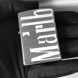 Bật Lửa Zippo Bạc Nguyên Khối Khắc Lô Gô Marlboro Bản Vỏ Dầy Armor - Mã SP: ZPC3049