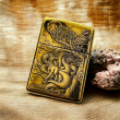 BẬT LỬA ZIPPO BẢN ĐỒNG TRƠN KHẮC HÌNH 3D HỒI LY 9 ĐUÔI SIÊU SẮC NÉT