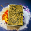 BẬT LỬA ZIPPO BẢN ĐỒNG TRƠN KHẮC HÌNH 3D QUAN THẾ ÂM BỒ TÁT SIÊU SẮC NÉT