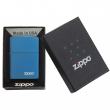 Bật Lửa Zippo Phủ Bóng Màu Xanh Sapphire - Logo Zippo SKU 20446ZL – Zippo Sapphire Zippo Logo