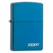 Bật Lửa Zippo Phủ Bóng Màu Xanh Sapphire - Logo Zippo SKU 20446ZL – Zippo Sapphire Zippo Logo