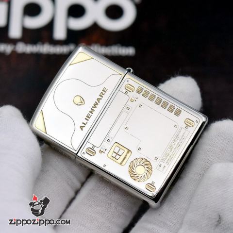 Bật lửa Zippo chính hãng bản chrome khắc WIN 10 và bán phím zippo