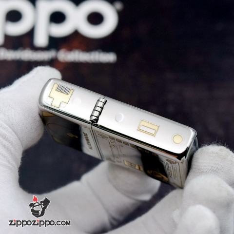 Bật lửa Zippo chính hãng bản chrome khắc WIN 10 và bán phím zippo