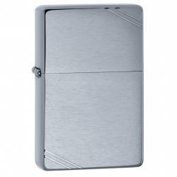 Bật Lửa Zippo 1937 Mạ Chrome Xước Ngang Chặt Góc - SKU 230 – Zippo Vintage Brushed Chrome