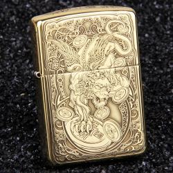 Bật lửa Zippo chính hãng đồng khắc hình tỳ hưu armor - Mã SP: ZPC0342-169