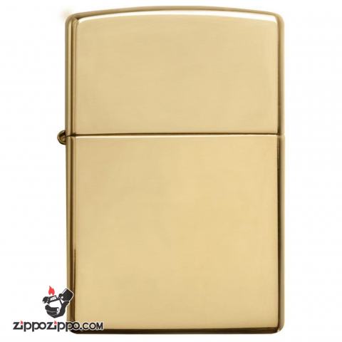 Bật Lửa Zippo Đồng Vàng Trơn Bóng - SKU 254B – Zippo High Polished Brass