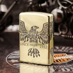 Bật Lửa Zippo Chính Hãng Màu Đồng Khắc hình since eagle - Mã SP: ZPC1709-254