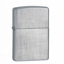 Bật Lửa Zippo Mạ Chrome Xước Vân Linen- SKU 28181 – Zippo Linen Weave