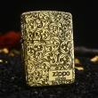 Bật lửa Zippo đồng vỏ dày armor khắc hoa văn Ả Rập Arabesque bản giới hạn