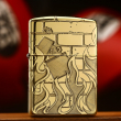 Bật lửa zippo khắc bức tường ngọn lửa Zippo bản Armor