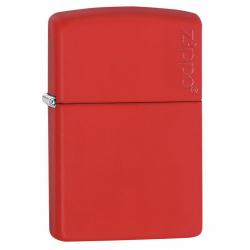 Bật Lửa Zippo Sơn Màu Đỏ - Logo Zippo SKU 233ZL – Zippo Red Matte With Logo - Mã SP: ZPC0285