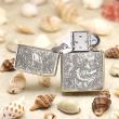 Bật lửa Zippo phiên bản Armor Bạc nguyên khối khắc hình Rồng Châu Á