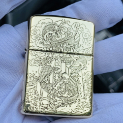 Bật Lửa Zippo Phiên Bản Armor Khắc Cá Chép Vượt Vũ Môn - Mã SP: ZPC1713-169