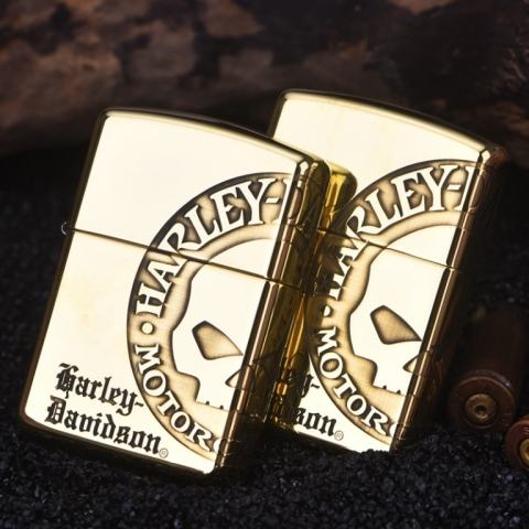 Bật lửa Zippo phiên bản HD Davidson Skull Vỏ Dày