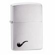 Bật Lửa Zippo Hút tẩu Mạ Chrome Xước Vân Ngang - SKU 200PL – Zippo Brushed Chrome Pipe