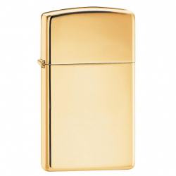 Bật Lửa Zippo Bản Nhỏ Đồng Vàng Trơn Bóng - SKU 1654B – Zippo Slim High Polish Brass - Mã SP: ZPC1394