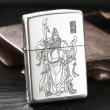 Zippo Chính Hãng Bạc Khối 925 Khắc Quan Vân Trường