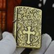 Zippo Chính Hãng Đồng Khắc Hoa Văn Xung Quanh Thánh Giá Bản Amor